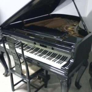 Piano de cauda preto - Petrof modelo III chipandali